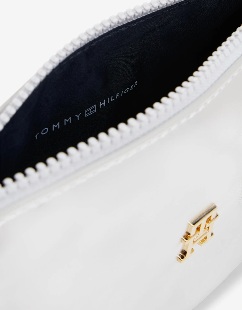 Girls Festive Crossbody Moon Bag in Silver (19.8cm)