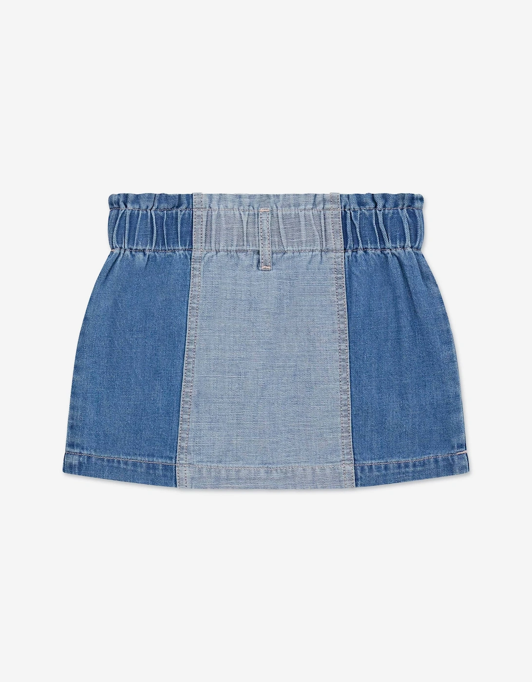 Girls Strawberry Denim Skirt in Blue