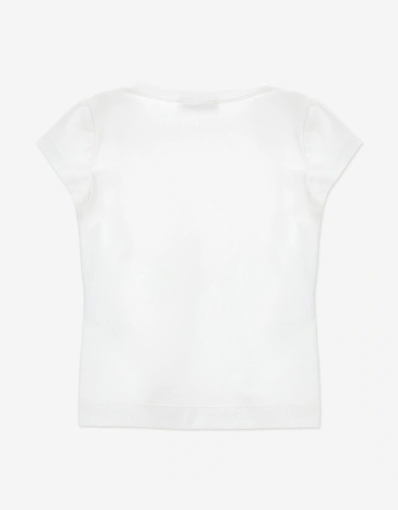 Girls Lemon Cart T-Shirt in White