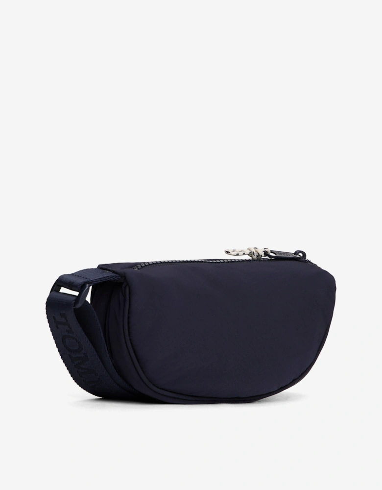 Girls Crossbody Moon Bag in Navy (19.8cm)