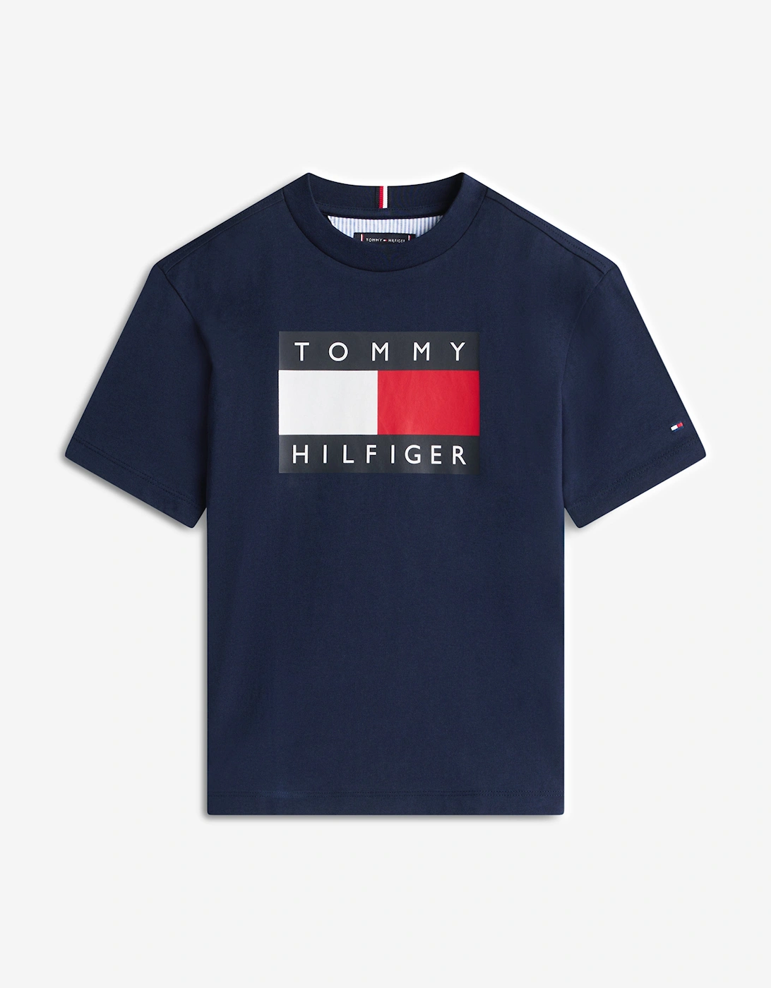 Boys Heritage Printed Flag T-Shirt in Navy, 5 of 4
