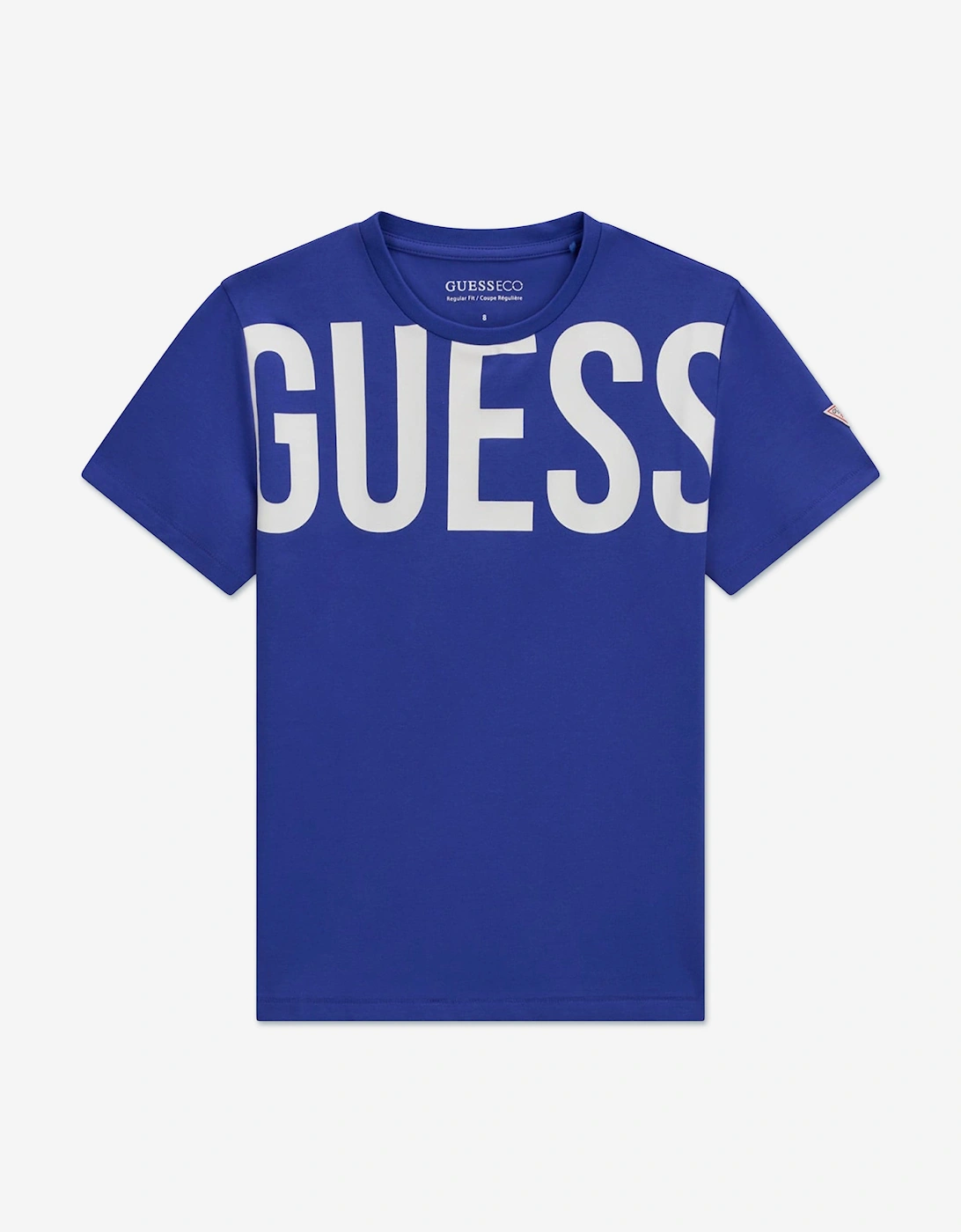 Boys Logo T-Shirt in Blue, 4 of 3