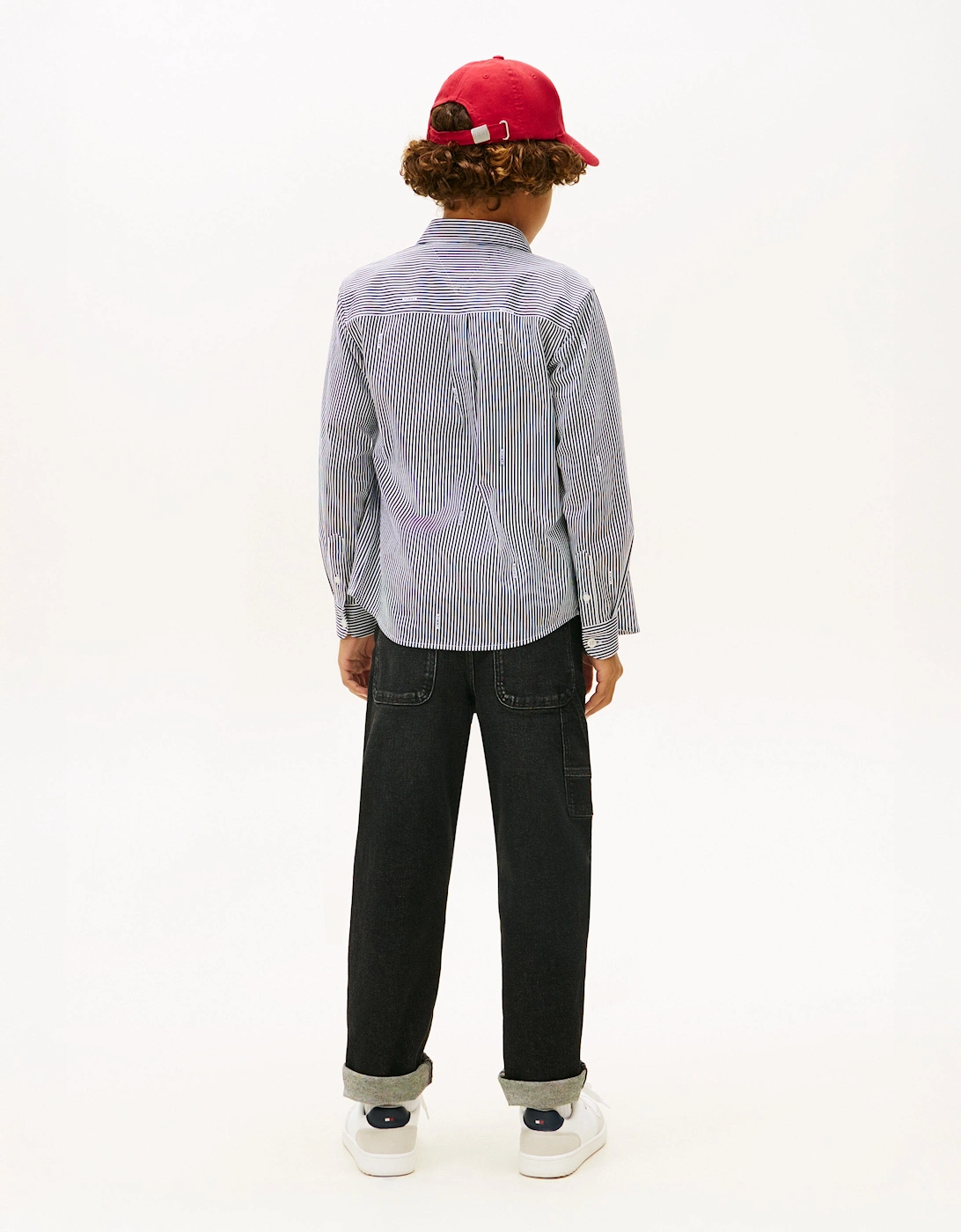 Boys AOP Jersey Shirt in Navy