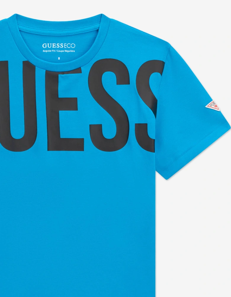 Boys Logo T-Shirt in Blue