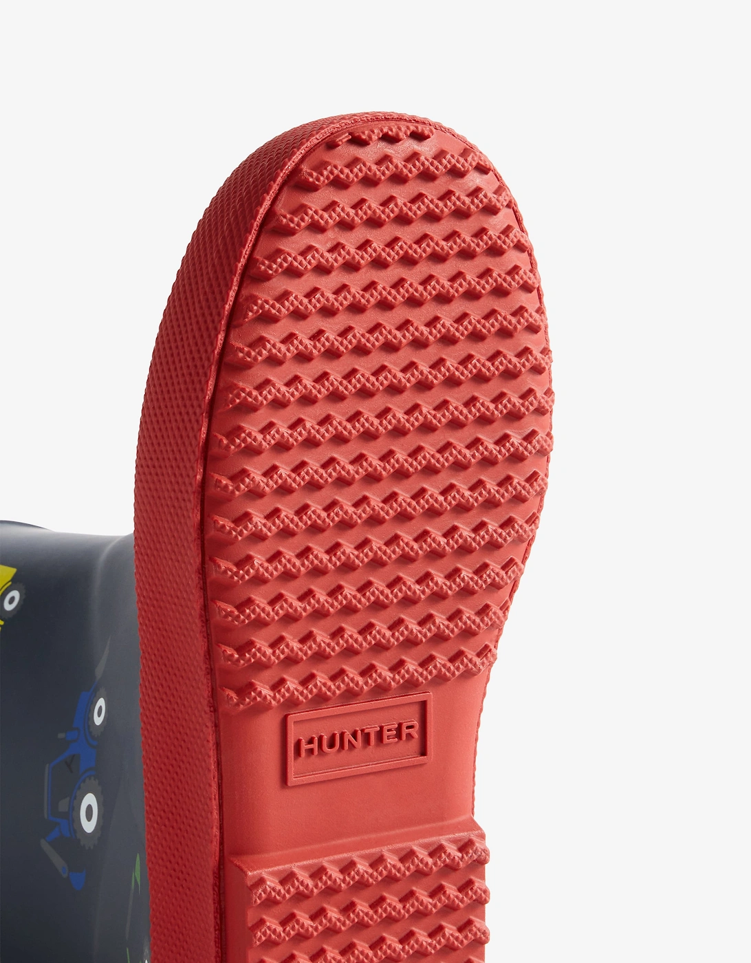 Boys First Construction Print Wellington Boots in Navy