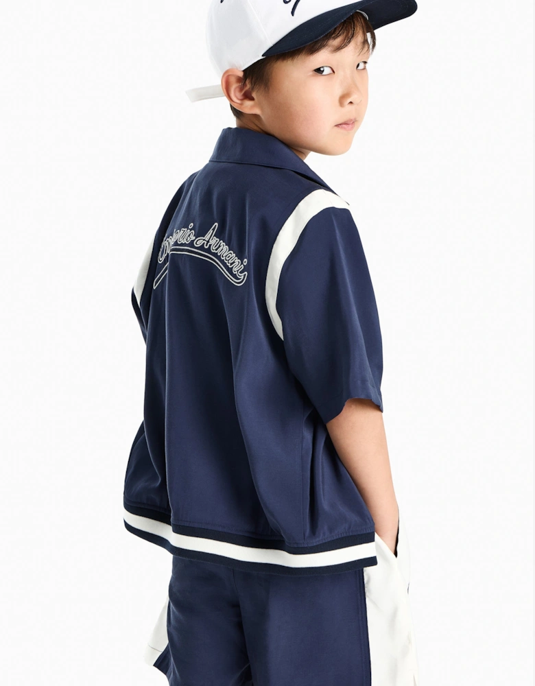 Baby Boys Logo Short Set in Navy