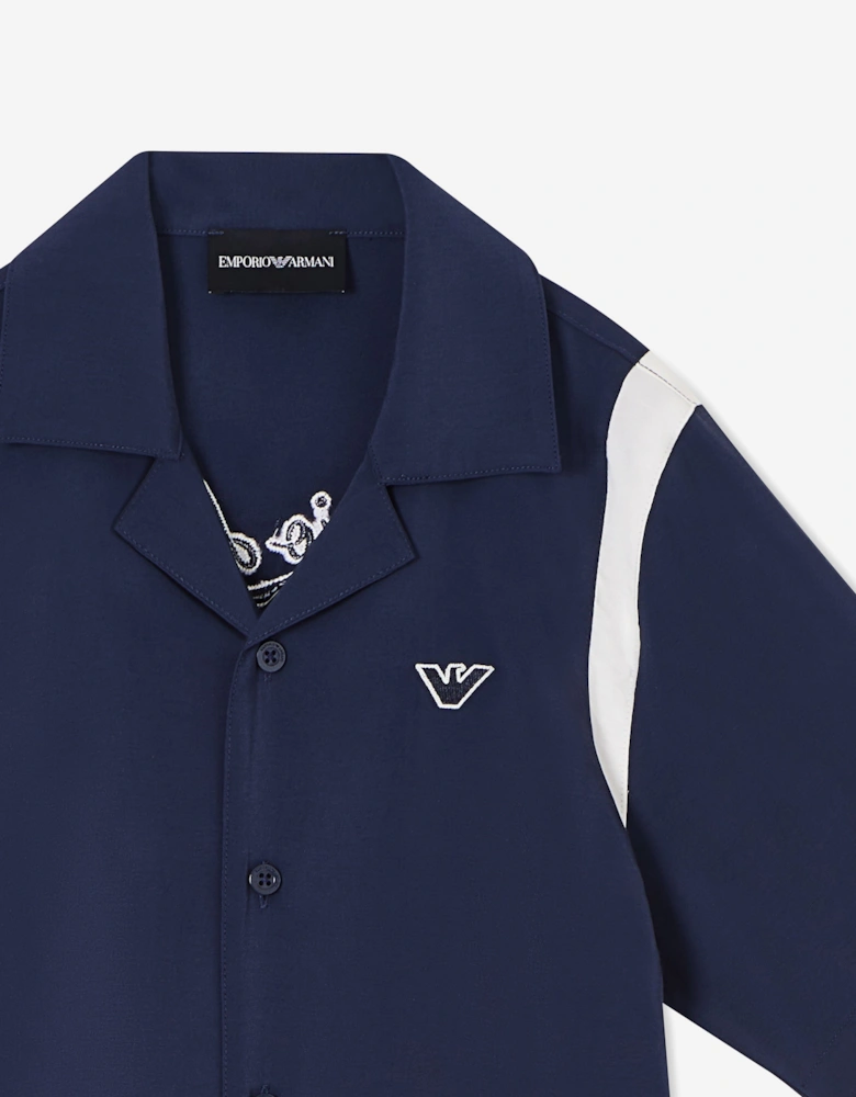 Baby Boys Logo Short Set in Navy