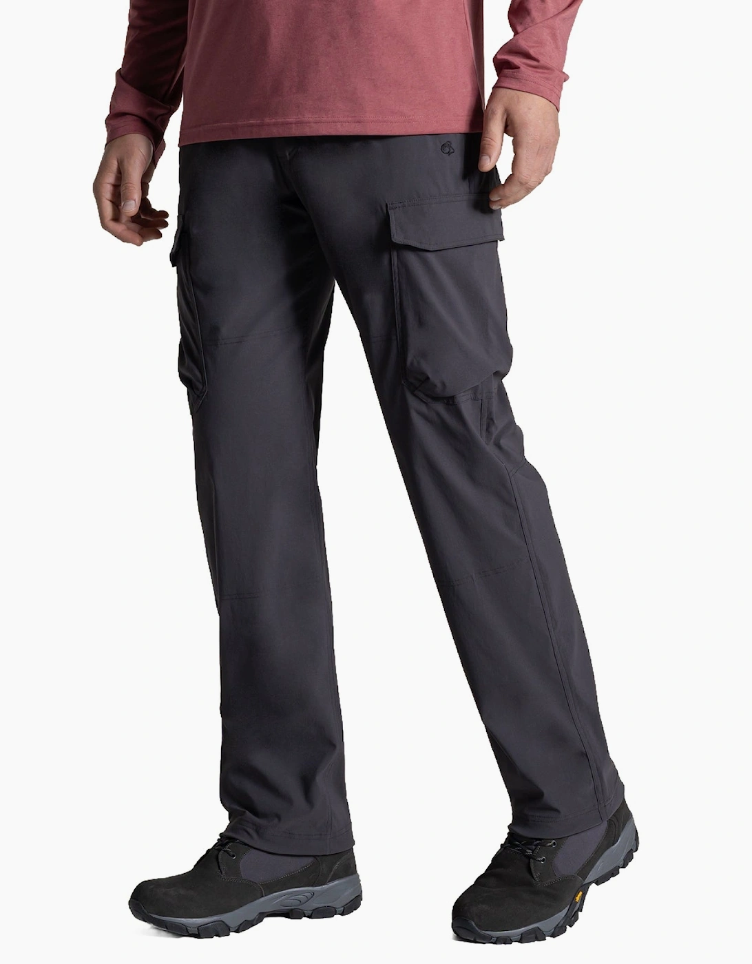 Craghoppers Men's Black Nosilife Rif Stretch Walking Trousers  Size 36 R