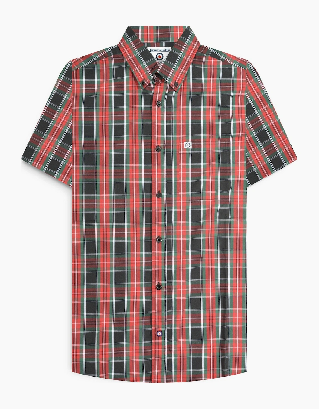 Mens Check Short Sleeve Shirt, 2 of 1