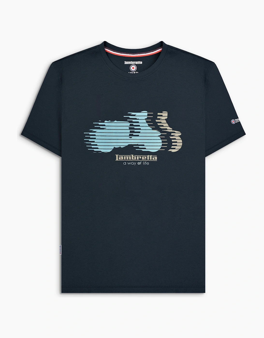 Mens Scooter Blur Short Sleeve T-Shirt, 2 of 1