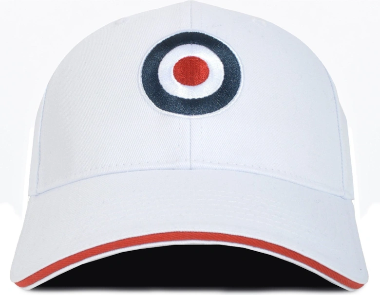 Mens Target Cap Baseball Cap - White - OS