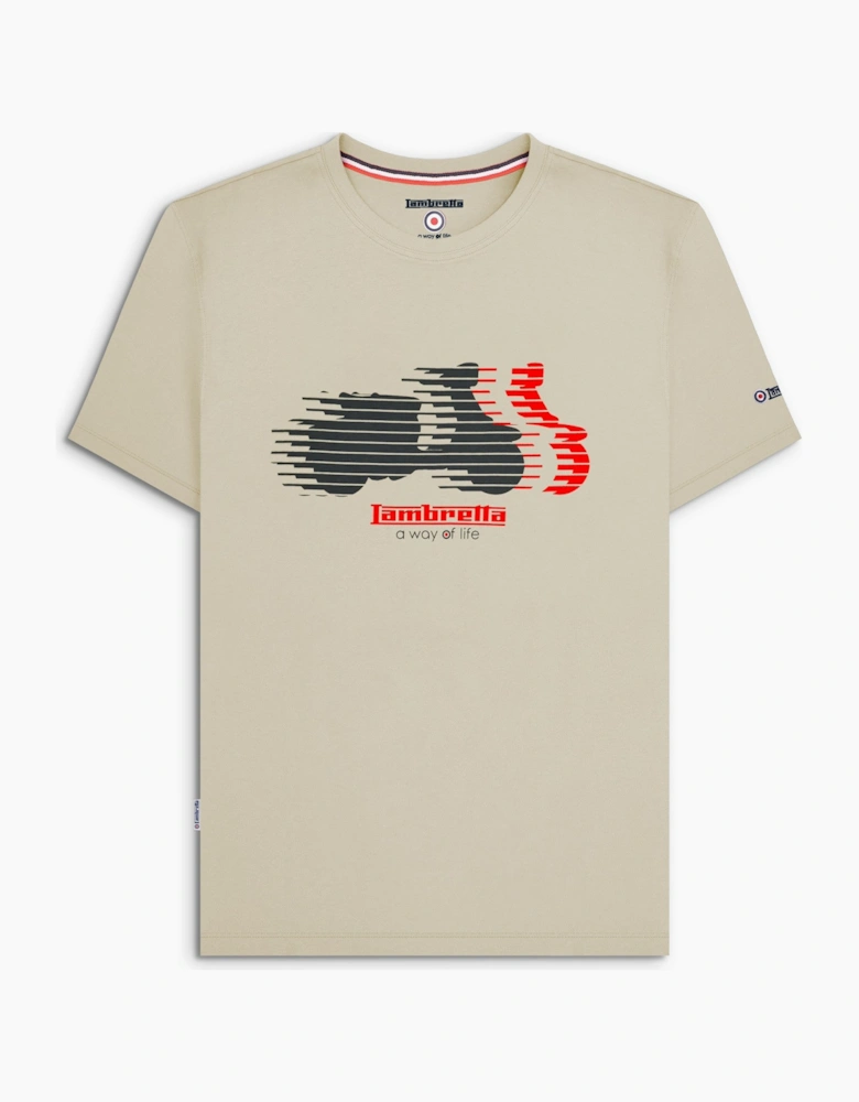 Mens Scooter Blur Short Sleeve T-Shirt
