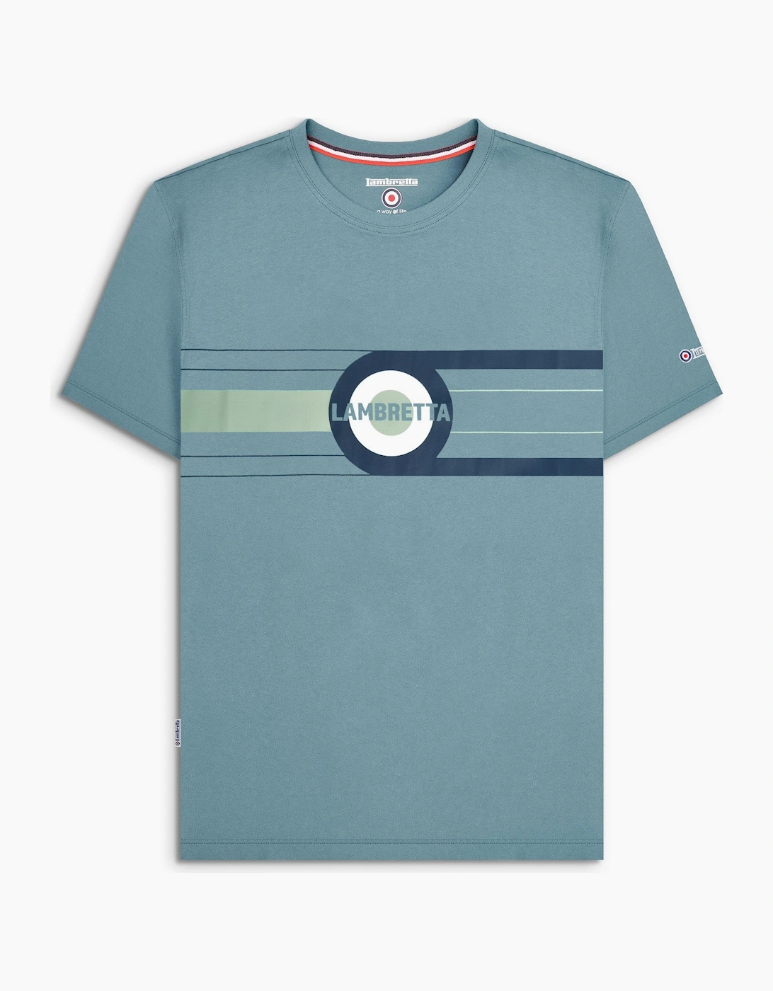 Mens Target Band Short Sleeve T-Shirt, 2 of 1