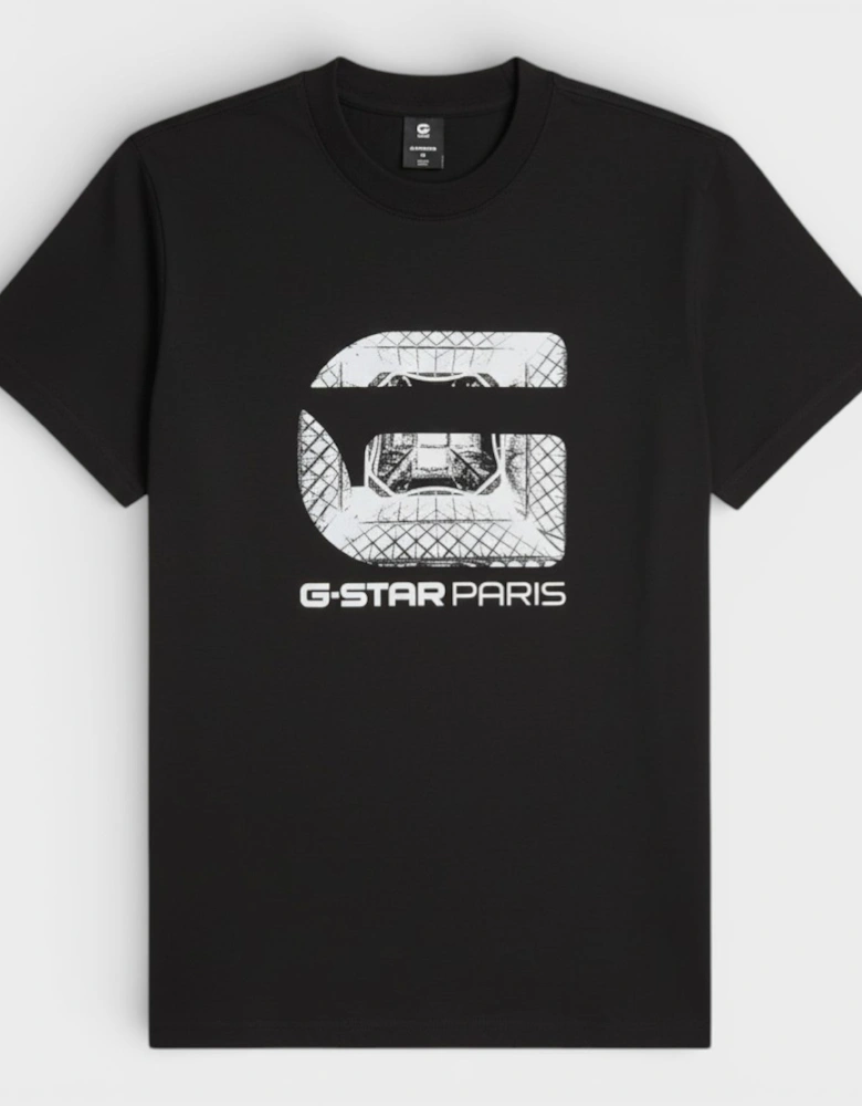 Logo Paris T-Shirt Black White