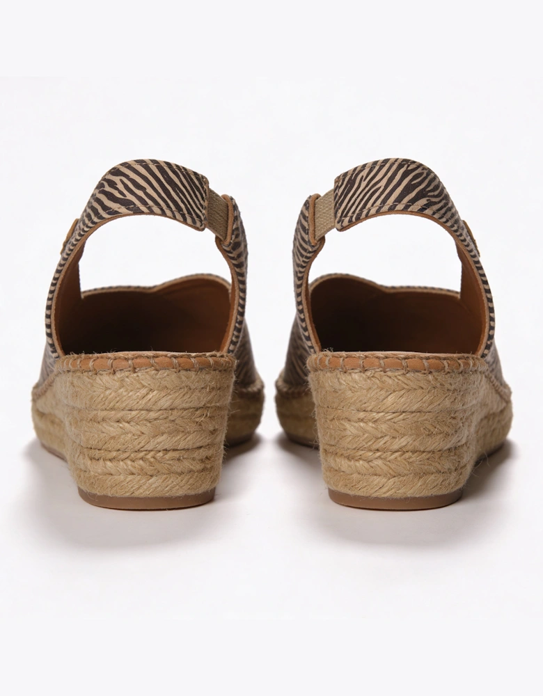 Toni Pons BERNIA-P Womens Wedge Sandals Zebra