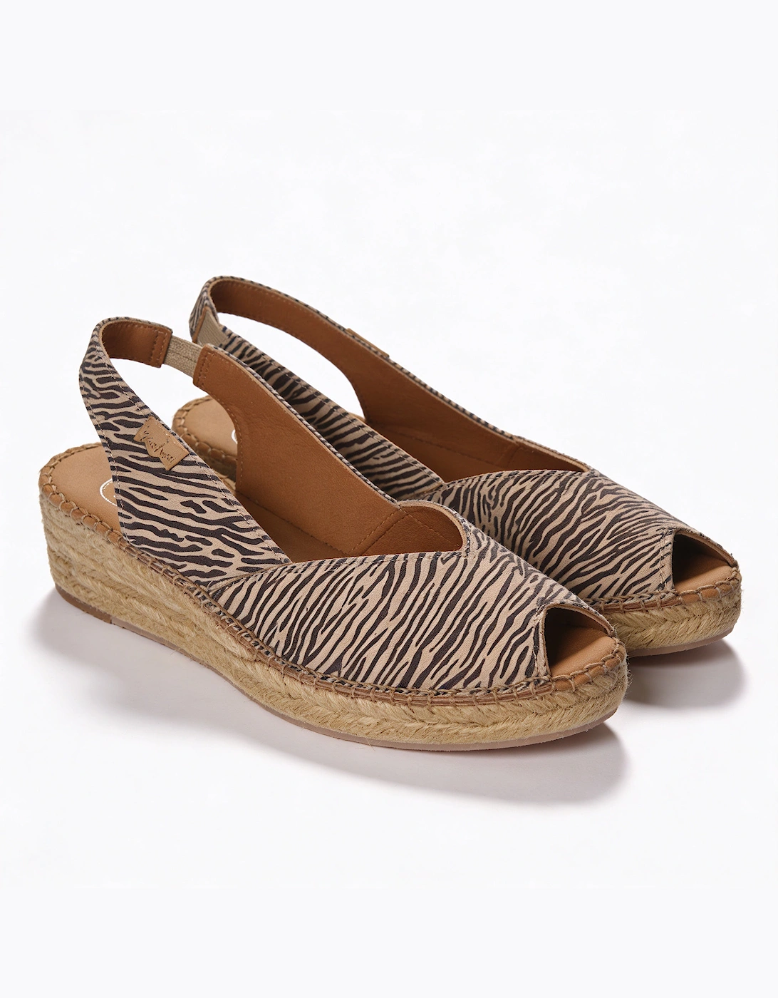 Toni Pons BERNIA-P Womens Wedge Sandals Zebra