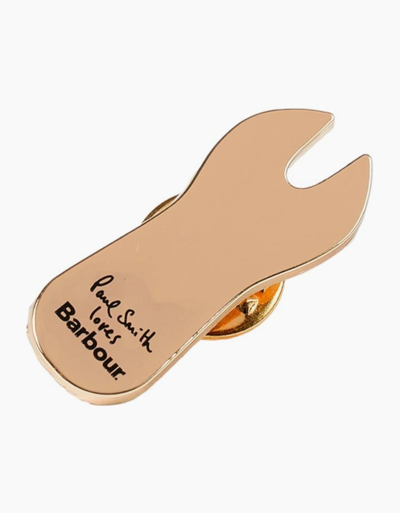 Barbour X Paul Smith Pin Badge BE31 Chip Fork