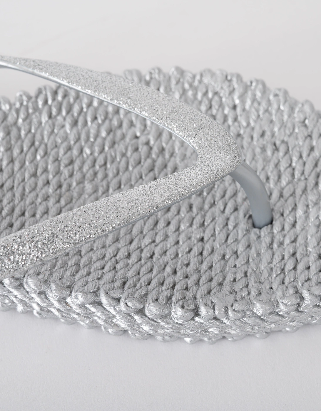 Ilse Jacobsen Cheerful Glitter Womens Flip Flops - Silver 710