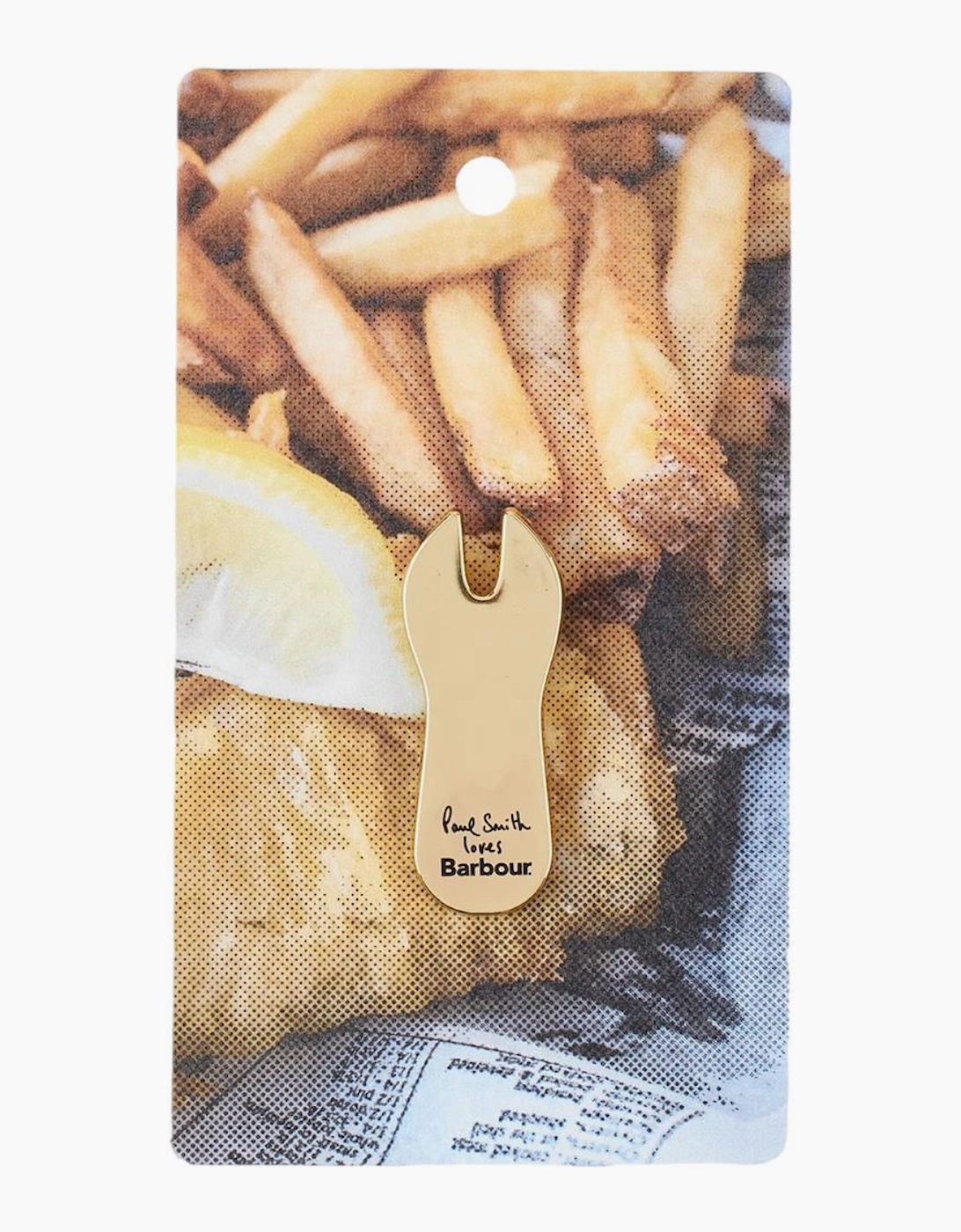 Barbour X Paul Smith Pin Badge BE31 Chip Fork