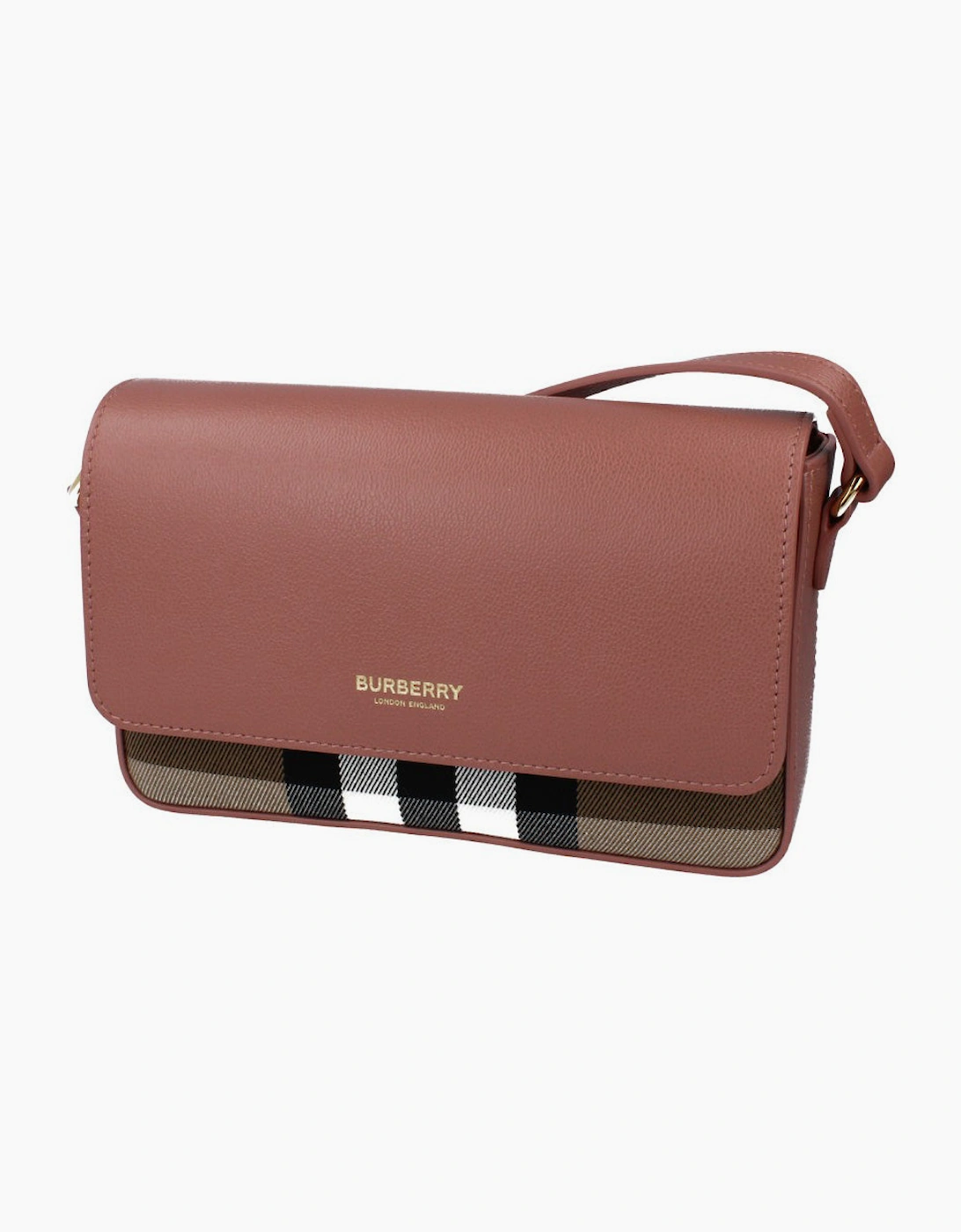 Burberry Women's Brown New Hampshire Dark Rosewood Shoulder Bag 20Cm