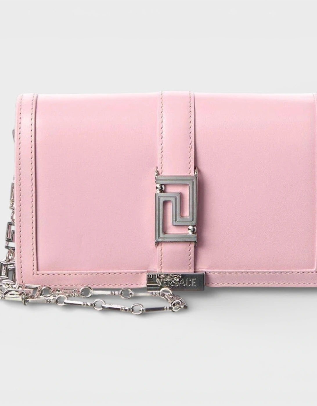 Logo Leather Chain Bag Pink, 2 of 1