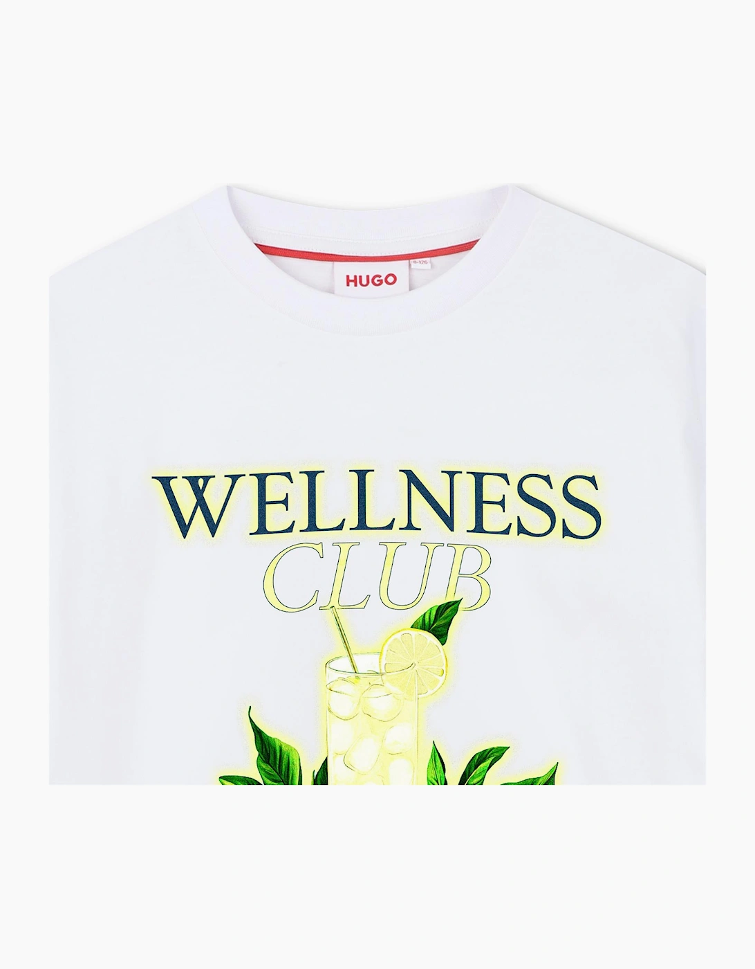 Boys White Yellow Lemon Printed Top