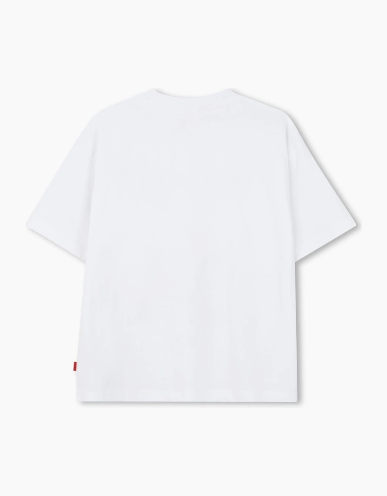 Boys White Yellow Lemon Printed Top