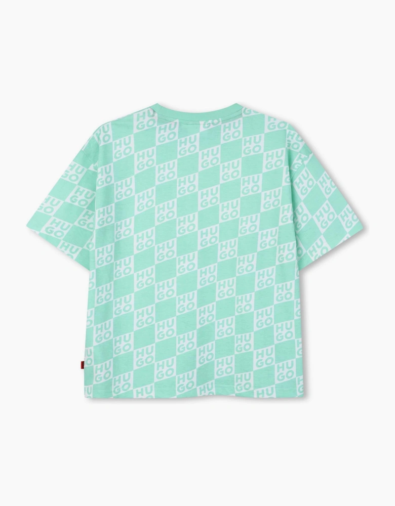 Boys Mint Green Logo Top