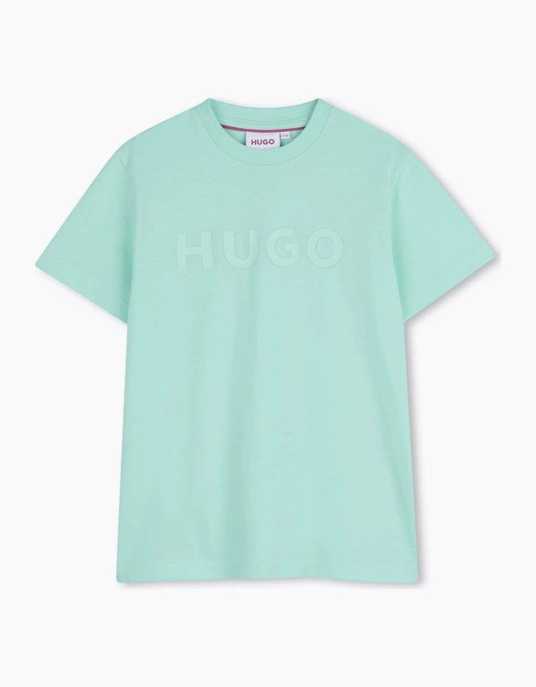 Boys Mint Green Logo Top