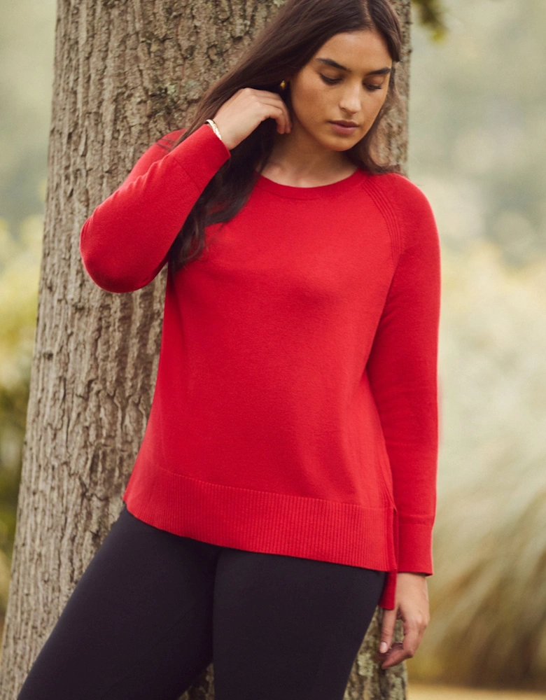 Red Round Neck Jumper