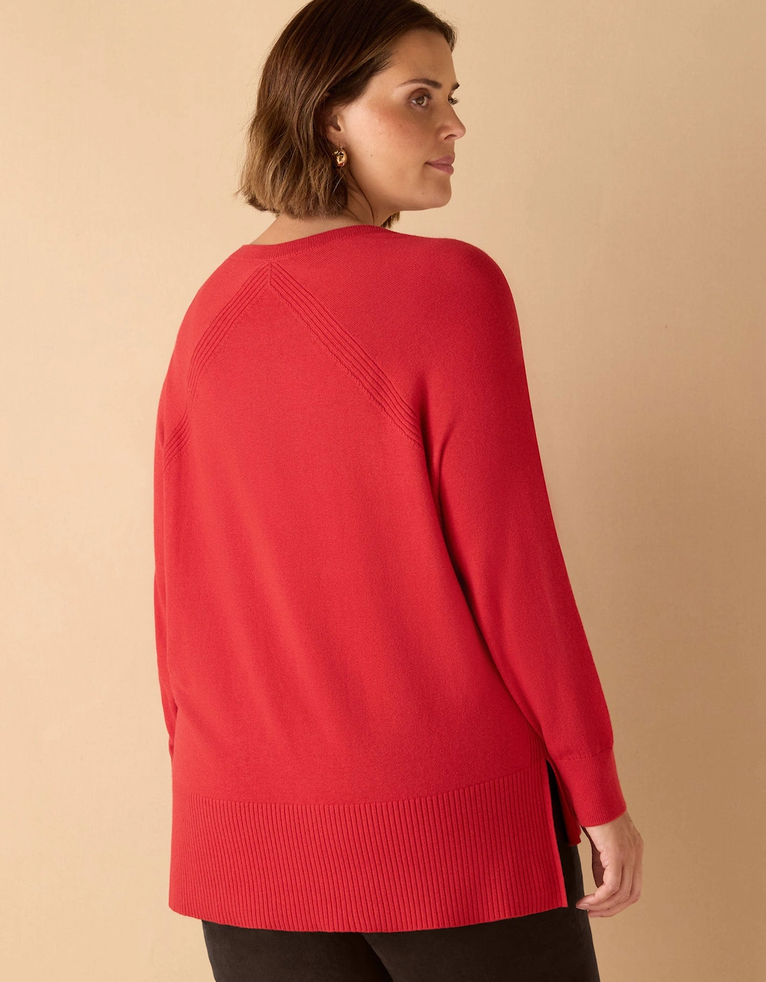 Red Round Neck Jumper