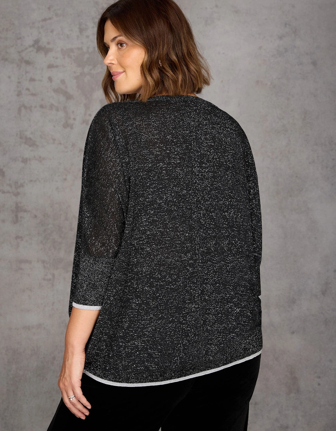 Black Sparkle Knit Jumper
