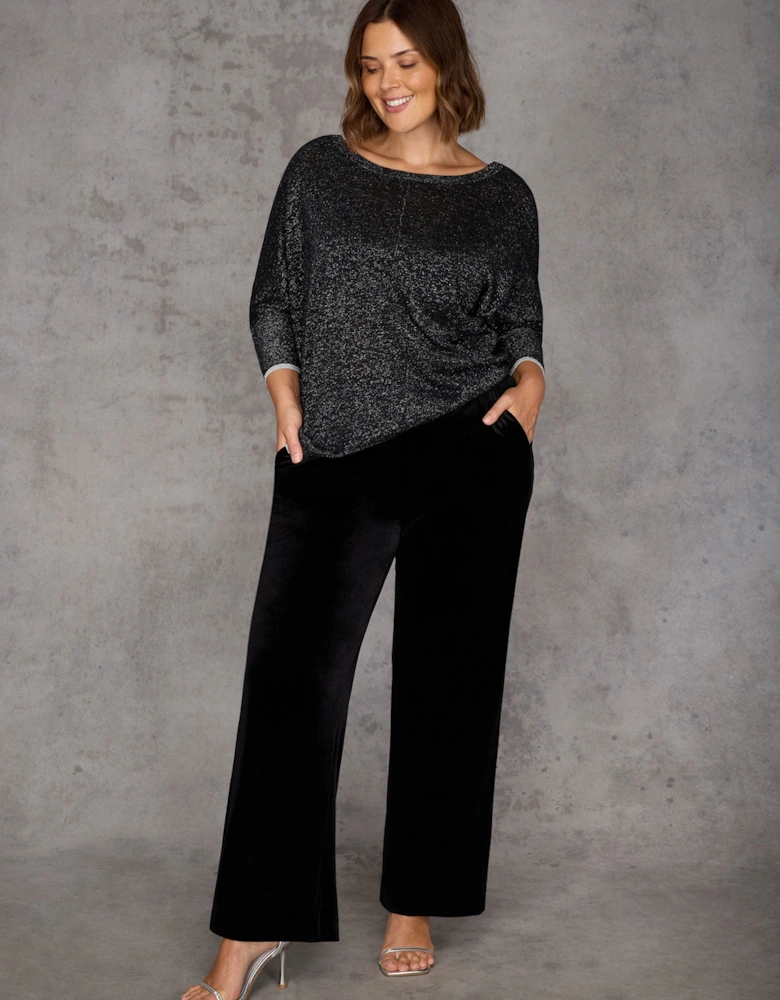 Black Sparkle Knit Jumper
