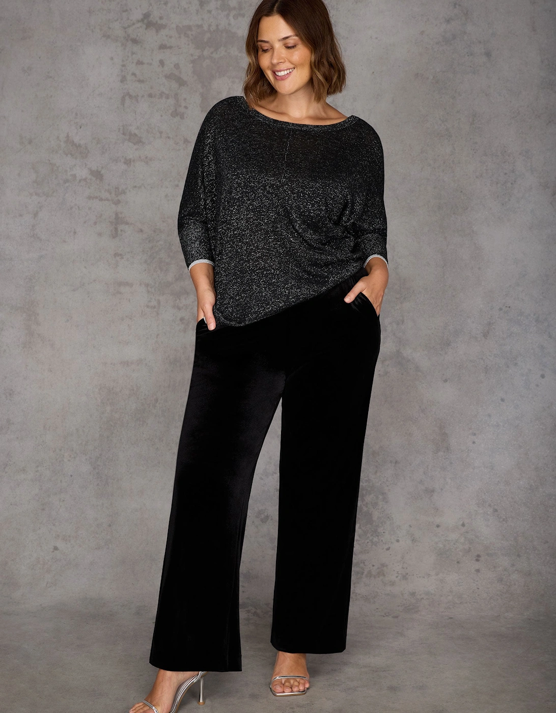 Black Sparkle Knit Jumper