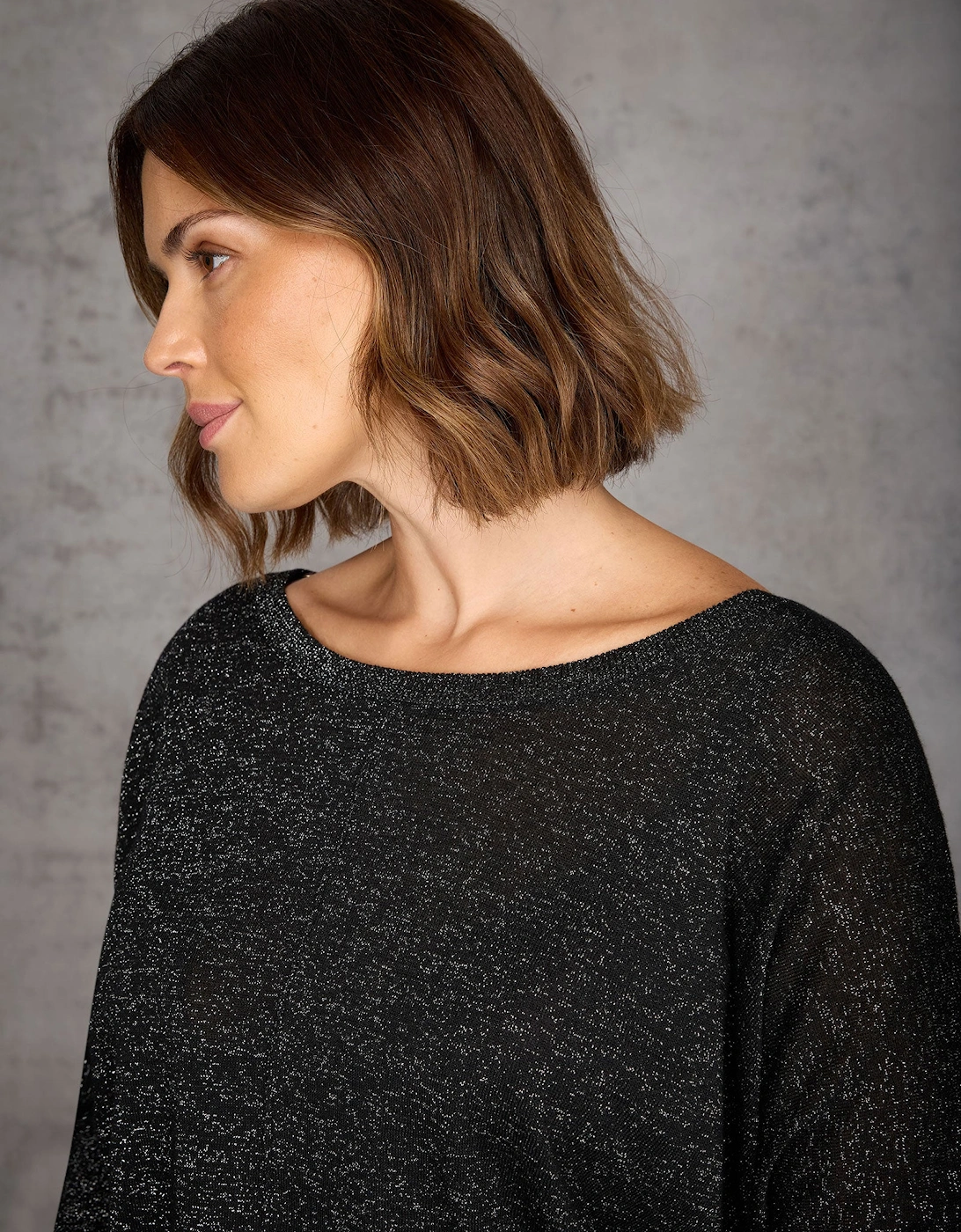 Black Sparkle Knit Jumper