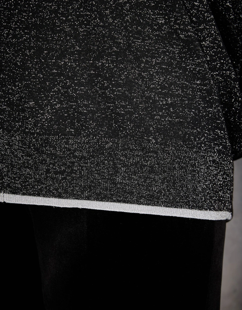 Black Sparkle Knit Jumper