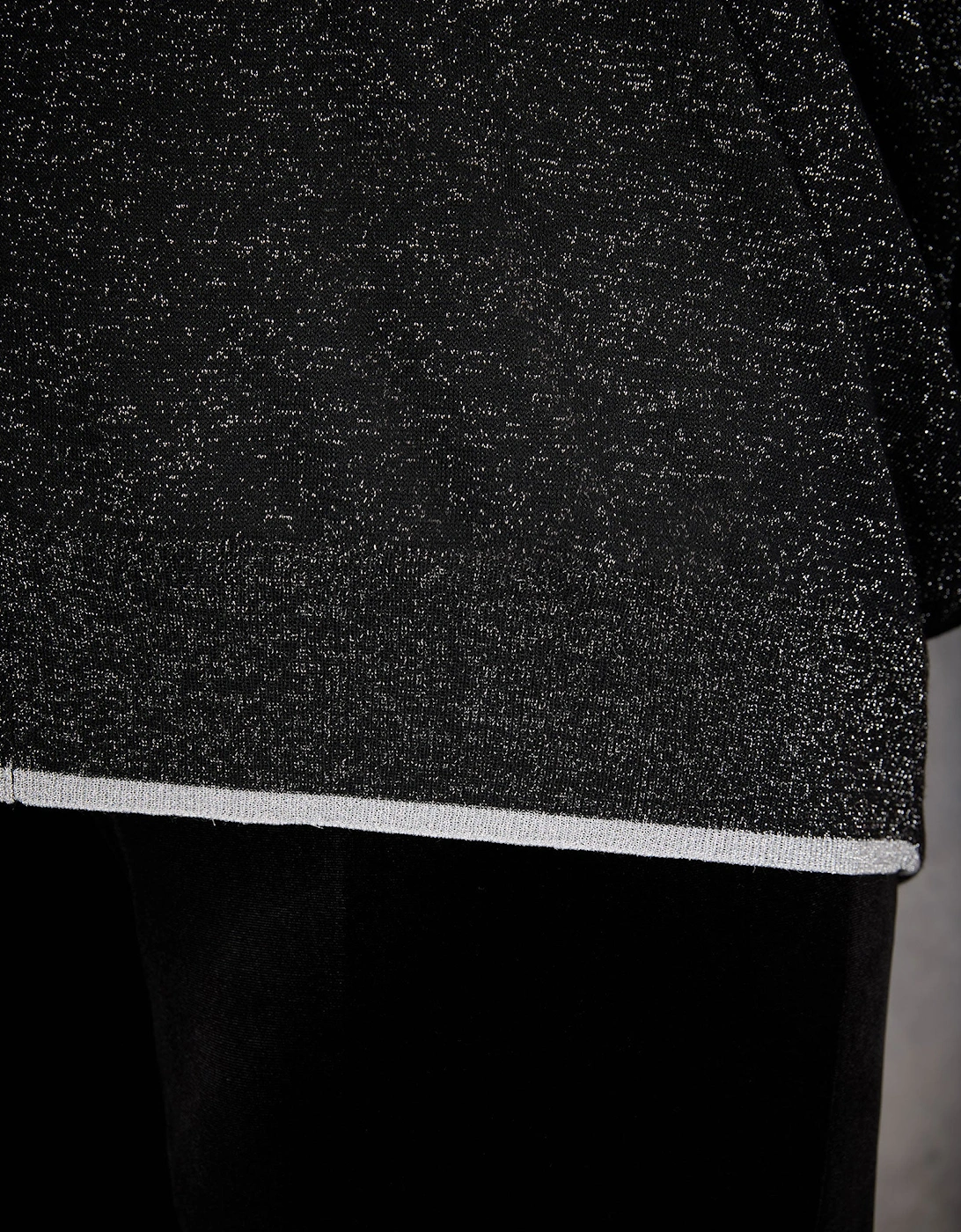Black Sparkle Knit Jumper