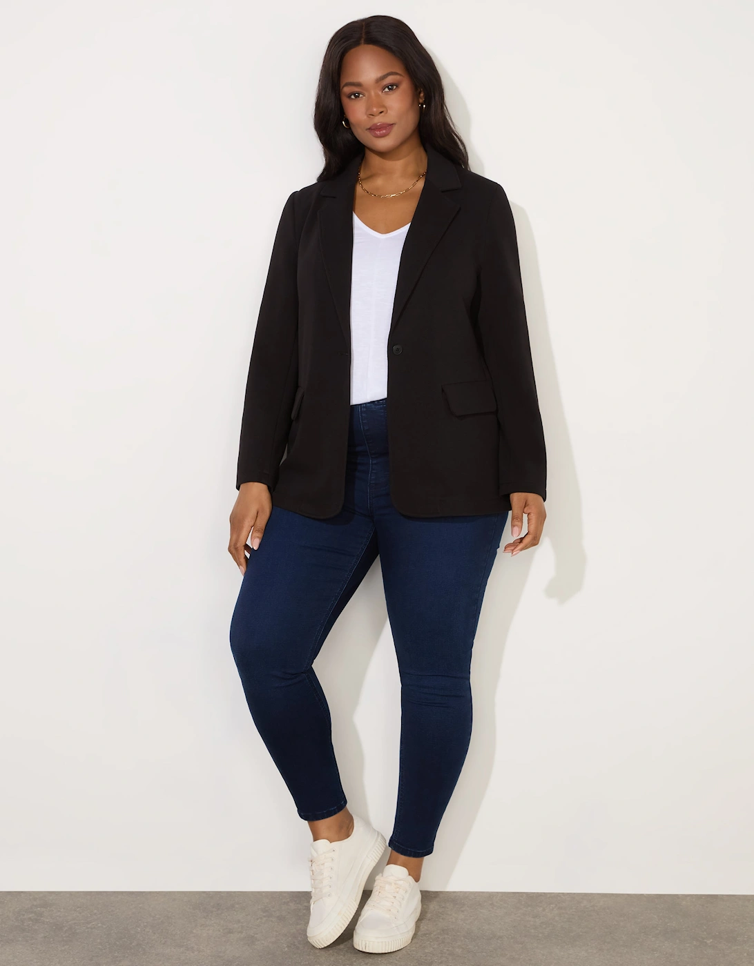 Black Ponte Relaxed Blazer