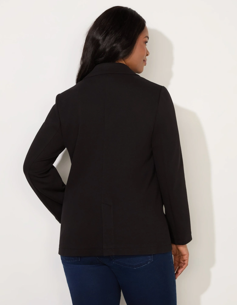 Black Ponte Relaxed Blazer