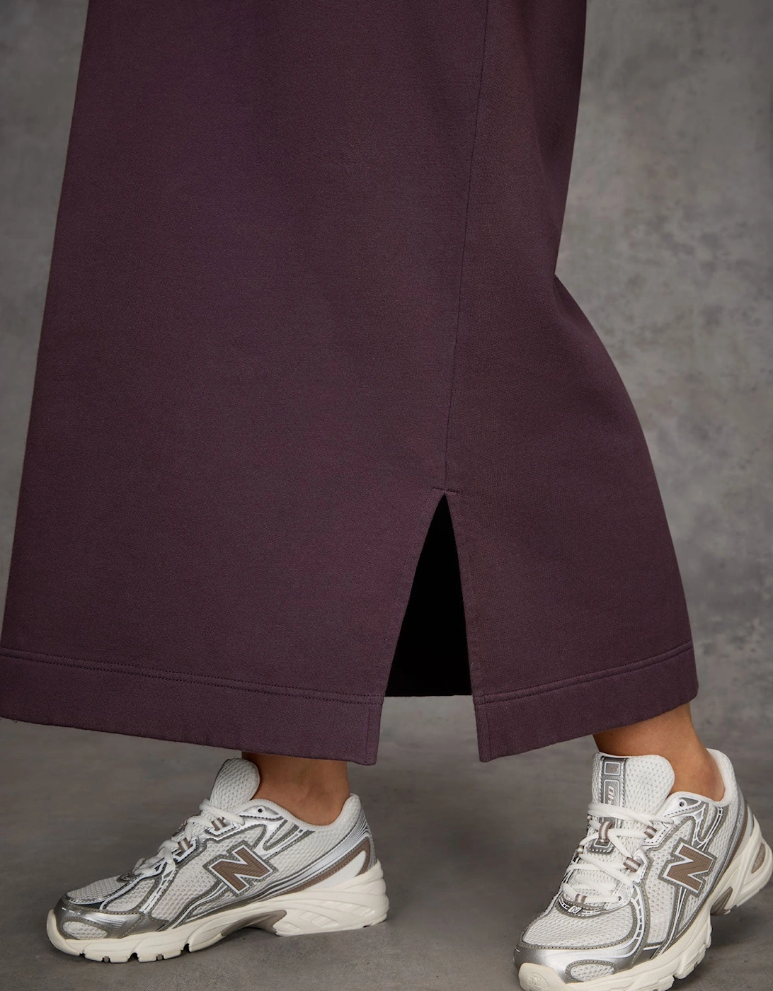 Purple Sweatshirt Dress