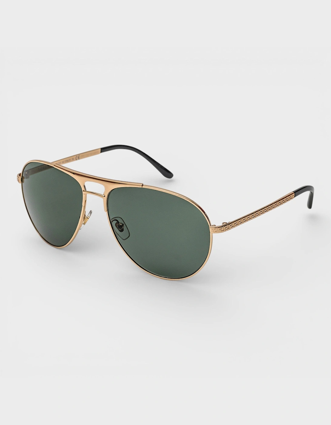 Versace Women's Gold Aviator Frame Sunglasses
