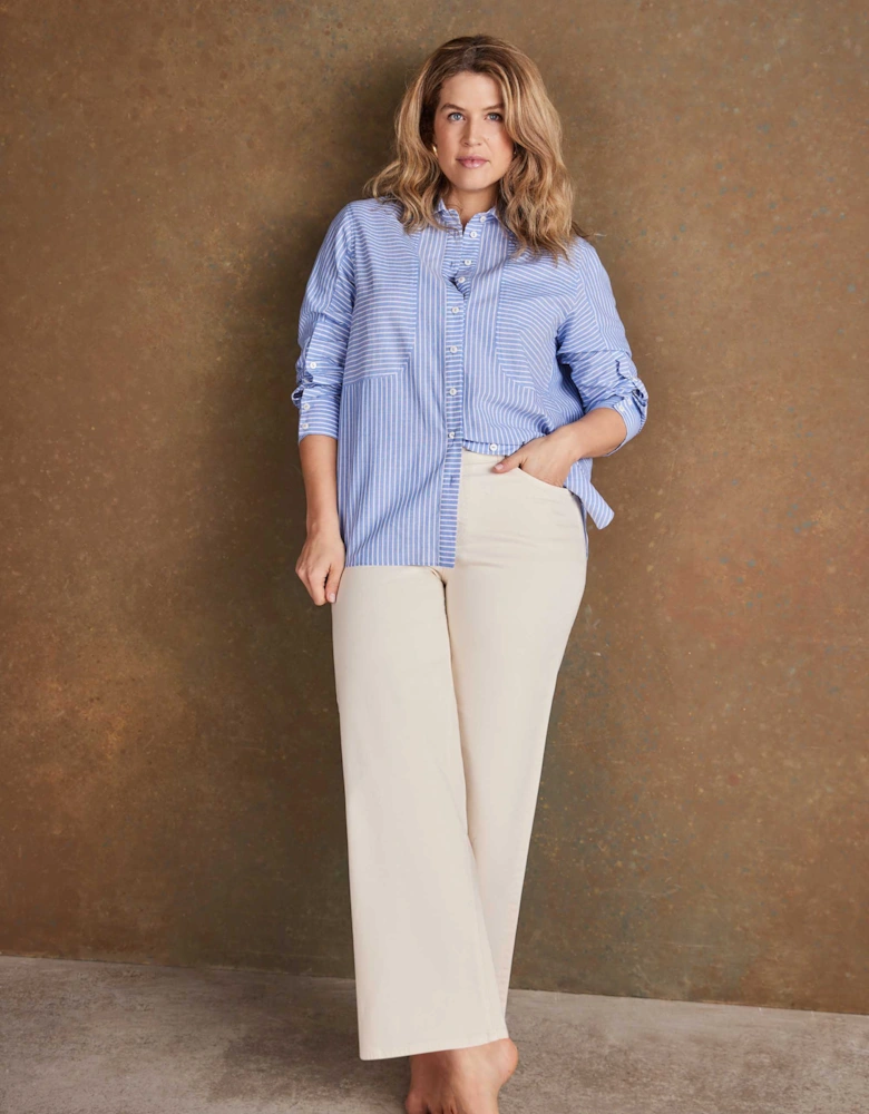 Blue Stripe Long Sleeve Shirt
