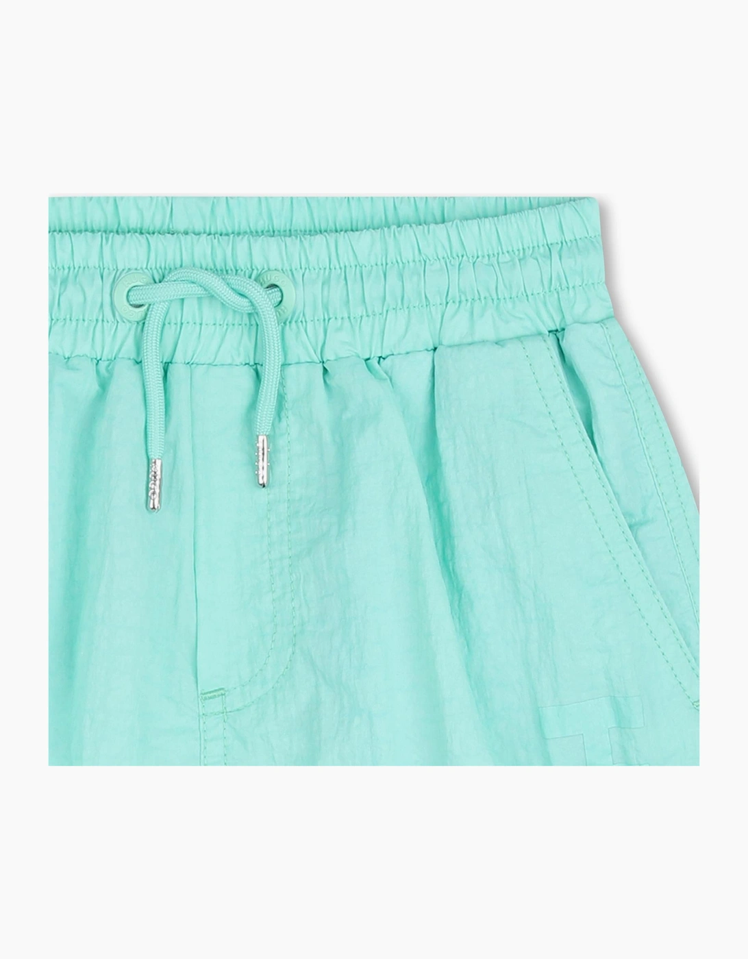 Boys Mint Green Logo Swim Shorts