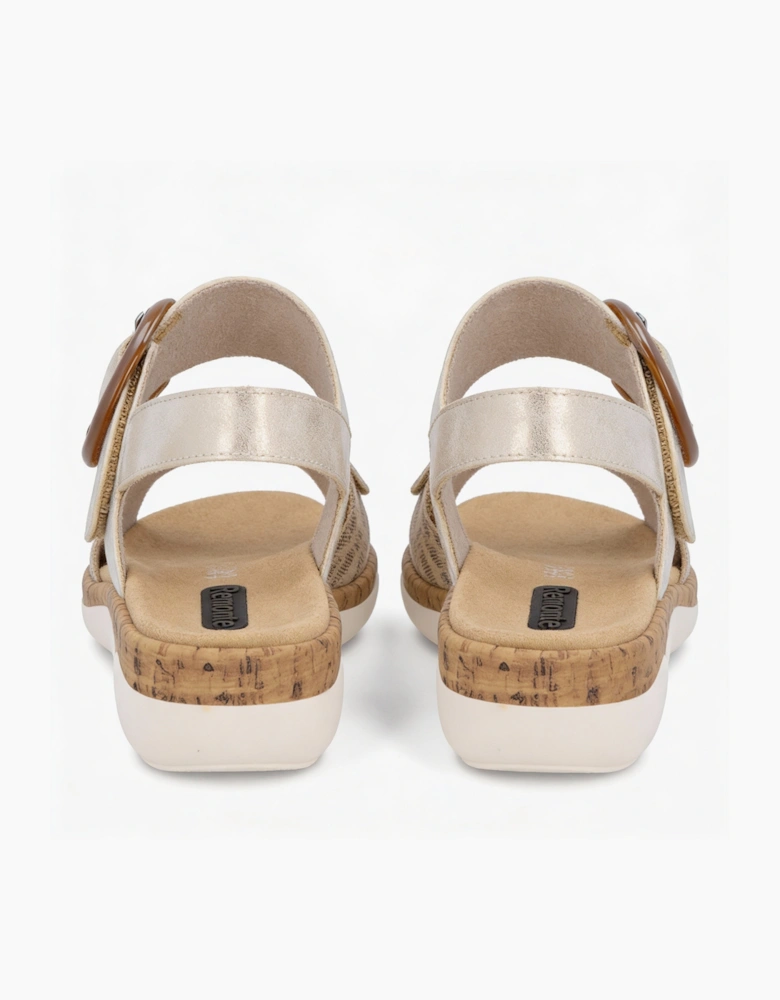 Remonte R6853 Womens Ankle Strap Sandals Multi