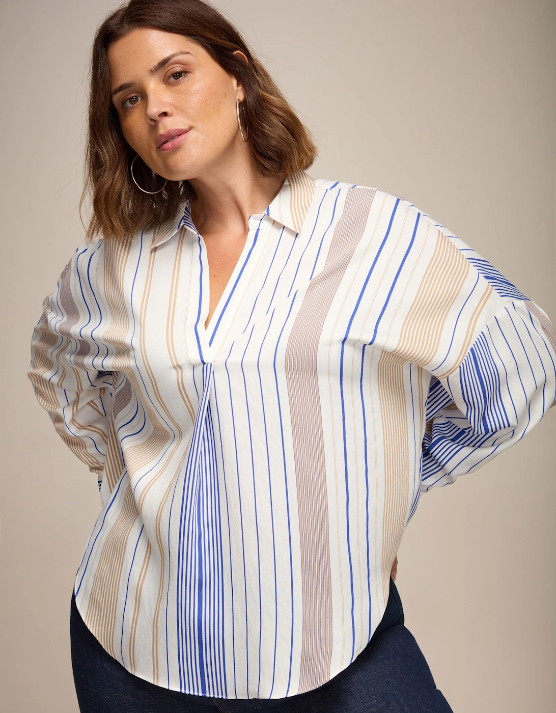 White Multi Stripe Chuck - On Shirt, 4 of 3