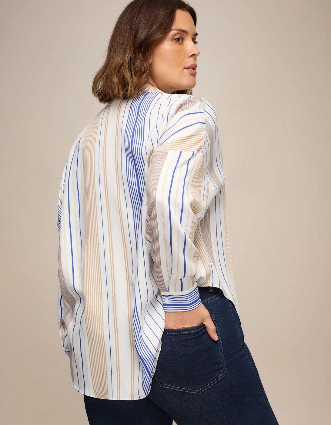 White Multi Stripe Chuck - On Shirt