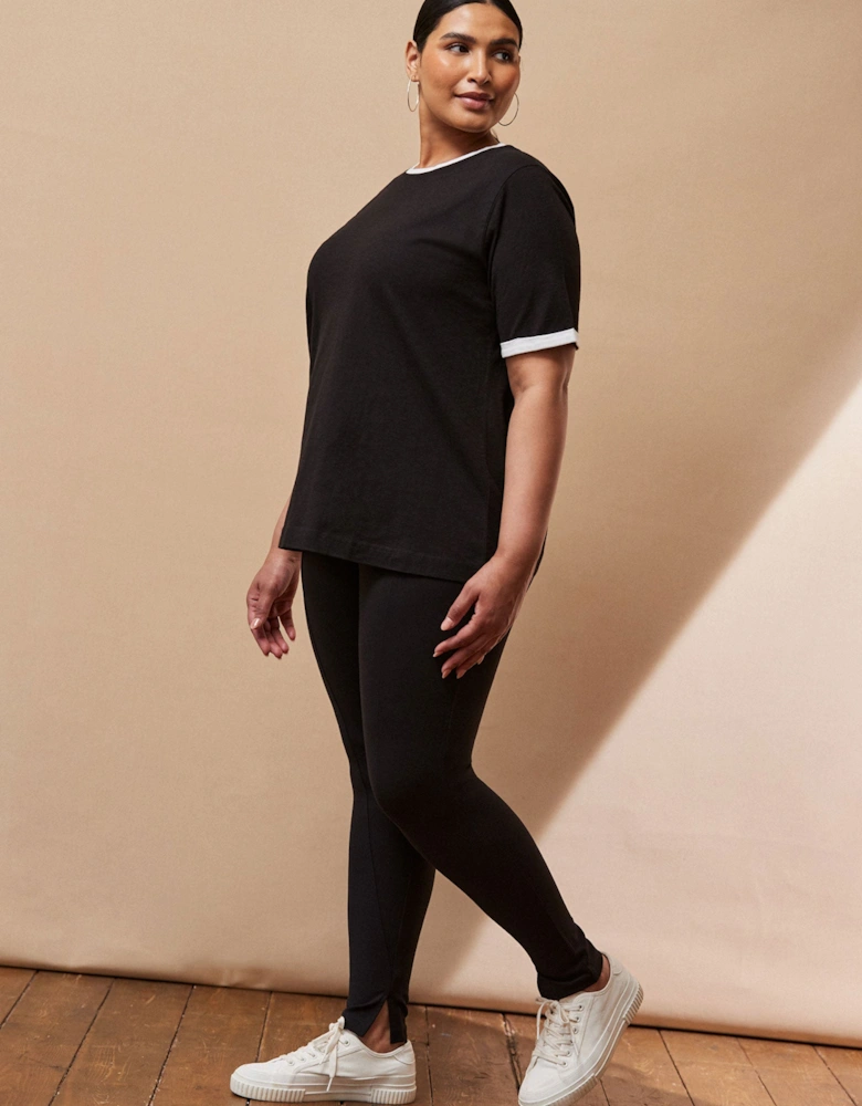 Black Contrast T-Shirt