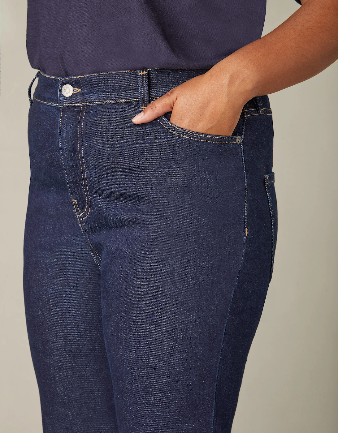 Dark Indigo Bootcut Comfort Jeans