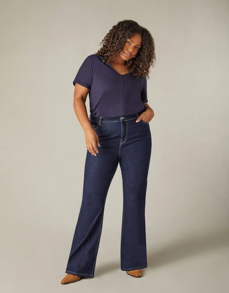 Dark Indigo Bootcut Comfort Jeans
