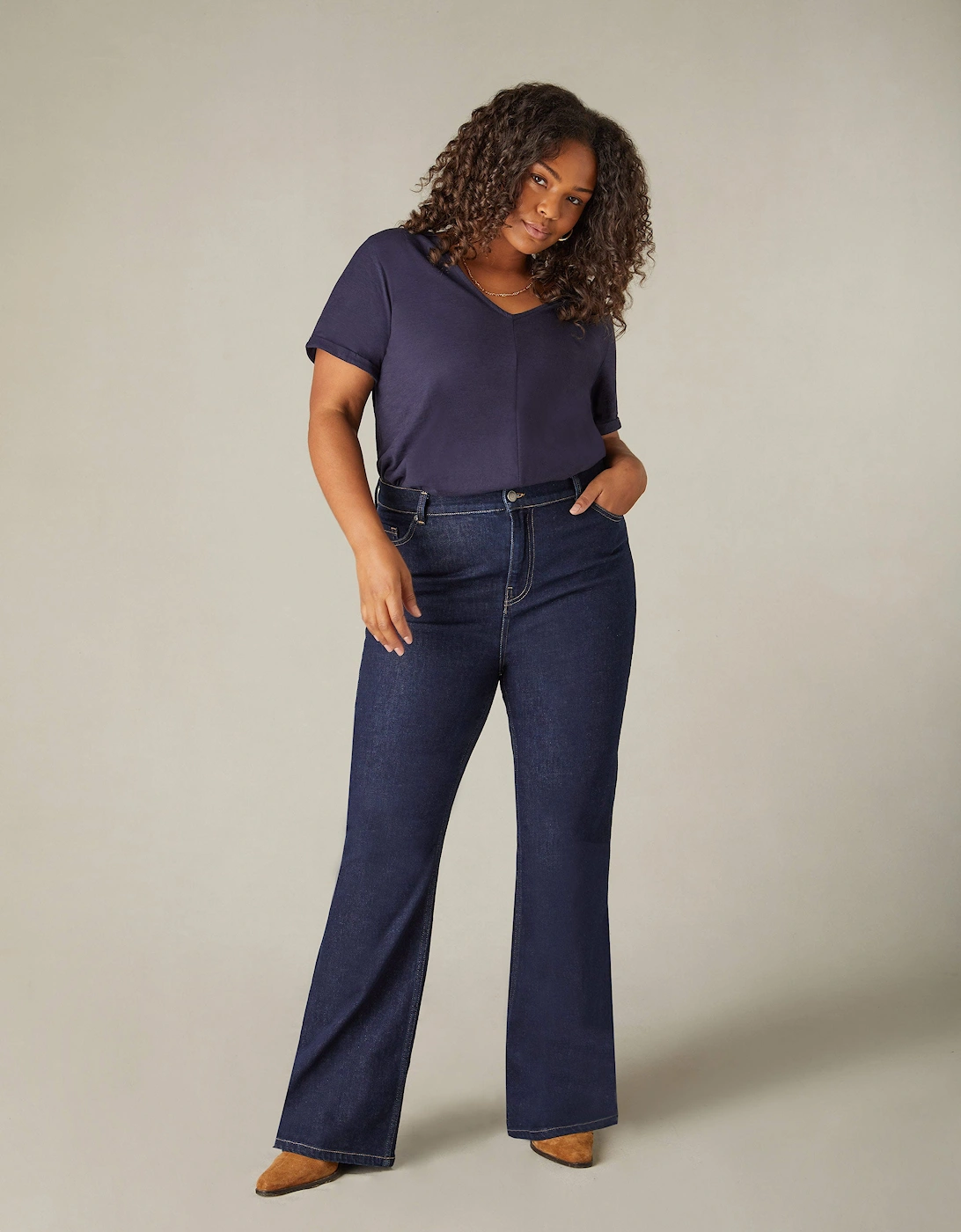 Dark Indigo Bootcut Comfort Jeans